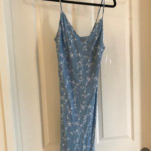 Lottie Moss Light Blue Flower Dress